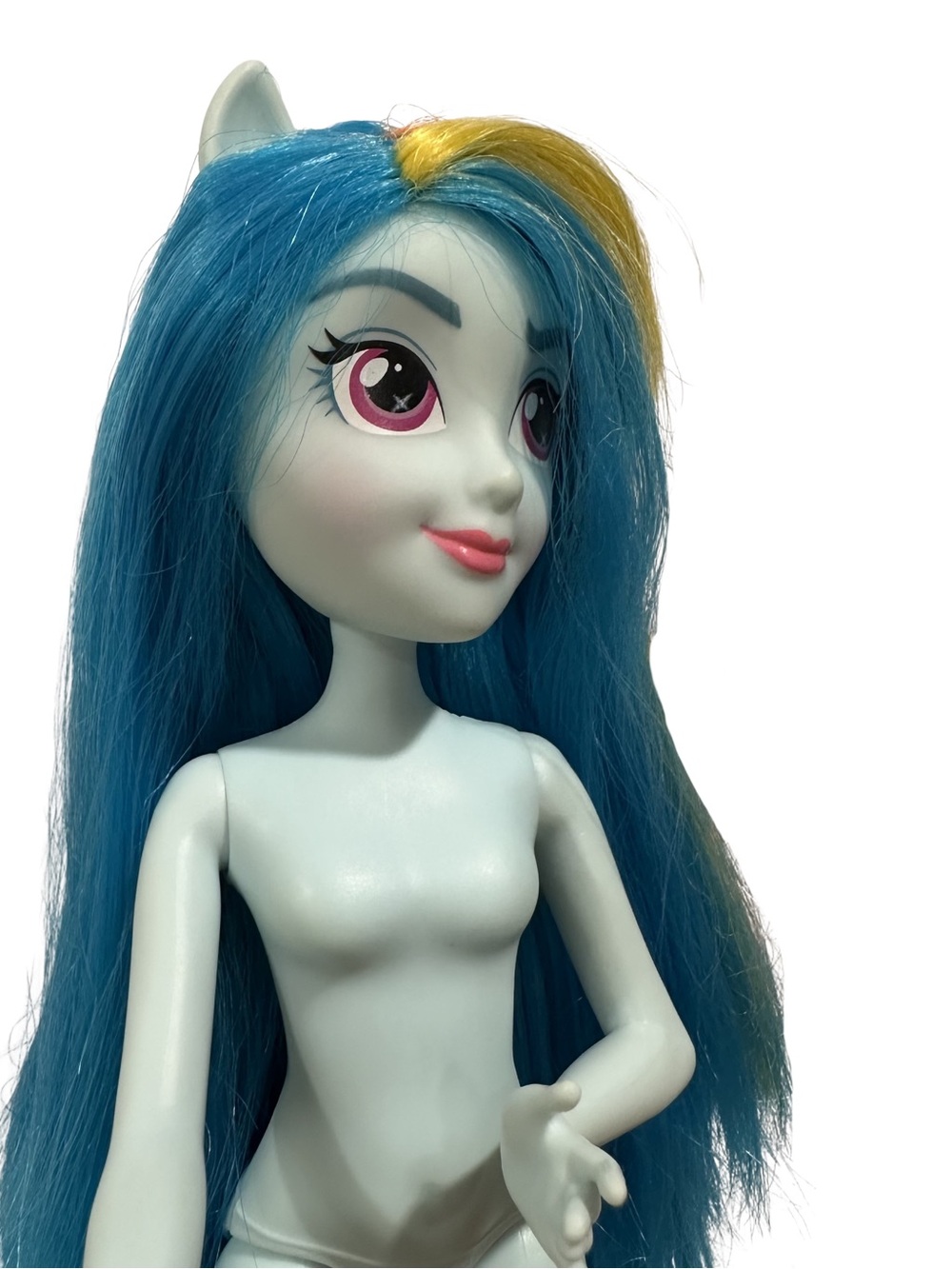 My Little Pony Equestria Girls ‘RAINBOW DASH’ 11” Doll Hasbro 2017 Blue Naked